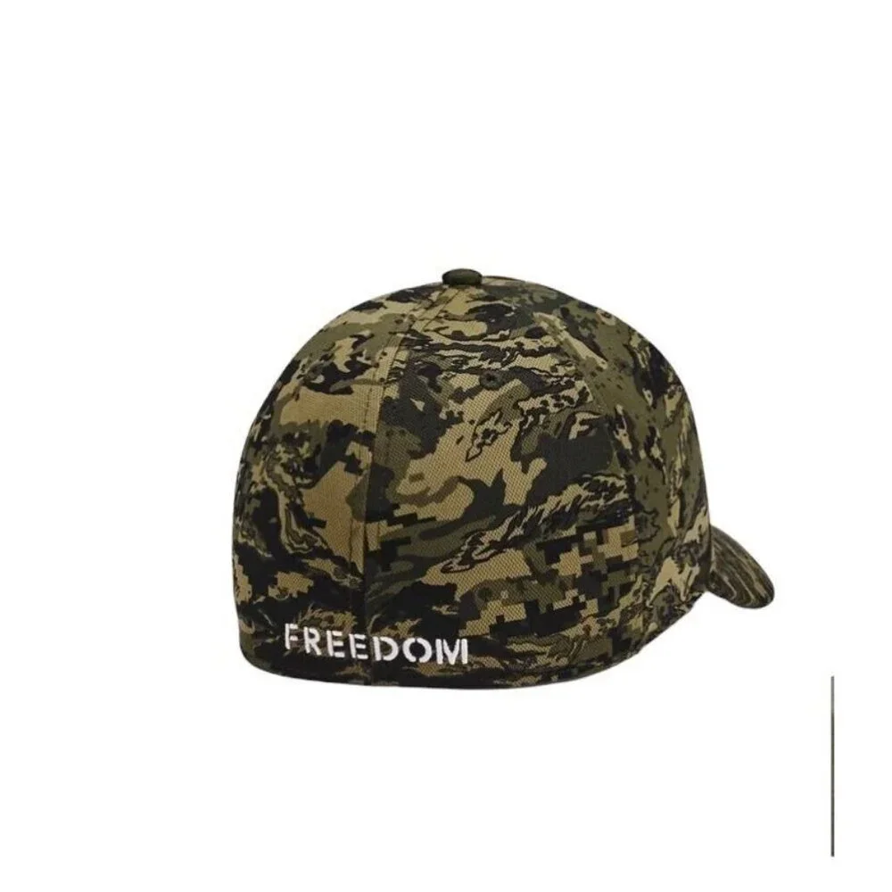 Under Armour UA Freedom Hat Men L/XL CAMO Baseball‎ Golf Cap Flex Fit Stretch